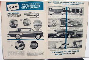1957 AMC Rambler X-Ray Comparisons and Facts Cross Country Sales Brochure