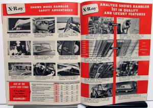 1957 AMC Rambler X-Ray Comparisons and Facts Cross Country Sales Brochure