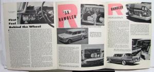 1958 AMC Rambler Motor Trend Reprint Sales Brochure Folder