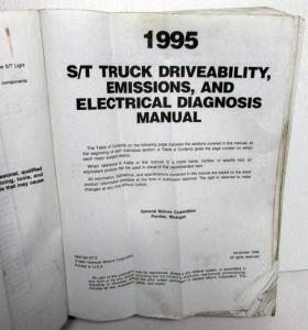 1995 Chevrolet GMC Dealer Service Shop Manual Set S/T Truck S10 15 Jimmy Blazer