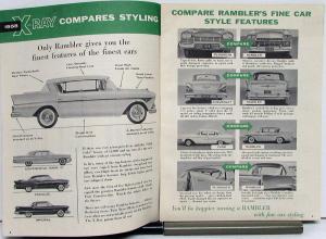 1958 AMC Rambler XRay Low Priced Car Comparison Ford Chev Plymouth Sale Brochure