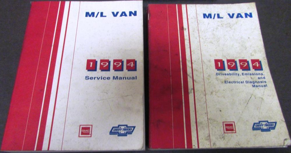 1994 Chevrolet GMC Truck Dealer Service Shop Manual Set M/L Van Astro Safari