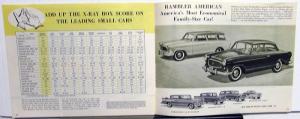 1959 Rambler American AMC X-Ray Import and Domestic Small Cars Sales Brochure