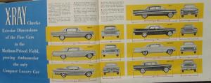 1960 AMC X-Ray Medium Priced Cars Vs Rambler Ambassador Sales Brochure Original