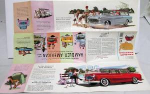 1960 AMC Rambler American Club Sedan Station Wagon Color Sales Brochure Original