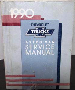 1990 Chevrolet Truck Dealer Service Shop Manual Astro Van M/L Repair