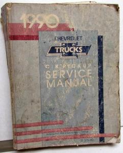 1990 Chevrolet Truck Dealer Service Shop Manual C/K Pickup Repair