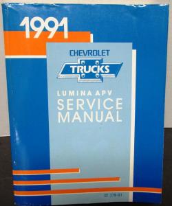 1991 Chevrolet Truck Dealer Service Shop Manual Lumina APV Van Repair