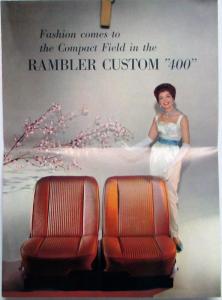 1961 American Motors AMC Rambler Custom 400 Interiors Color Sales Brochure