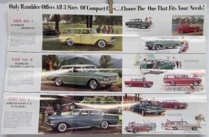 1961 AMC Rambler Compact Cars American Classis Ambassador Sales Brochure Mailer