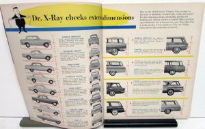 1962 AMC XRay Rambler American Economy Compact Vs Other Mfr Cars Sales Brochure