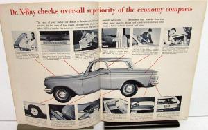 1962 AMC XRay Rambler American Economy Compact Vs Other Mfr Cars Sales Brochure