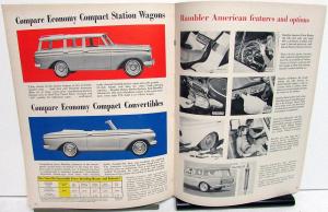 1962 AMC XRay Rambler American Economy Compact Vs Other Mfr Cars Sales Brochure