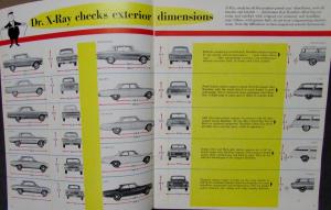 1962 AMC XRay Rambler Classic 6 & Ambassador Mfr Comparison Sales Brochure Orig