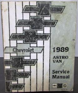 1989 Chevrolet Truck Dealer Service Shop Manual Astro Van M Repair