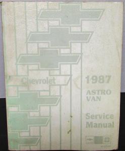 1987 Chevrolet Truck Dealer Service Shop Manual Astro Van M Repair