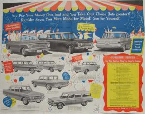 1962 AMC Rambler Trade Parade Color Sales Brochure Mailer ORIGINAL