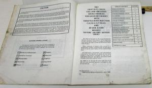 1987 Chevrolet Truck Dealer Service Shop Manual Set R/V P G Light Duty Repair