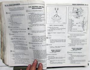 1986 Chevrolet Truck Dealer Service Shop Manual S10 Pickup Repair