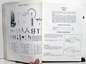 1973 Chevrolet Truck Dealer Service Shop Manual Light Duty C/K Pickup 10 - 30