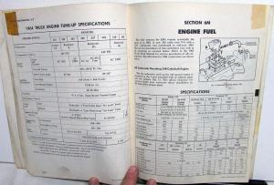 1964 Chevrolet Truck Dealer Service Shop Manual Supplement Pickup H/D