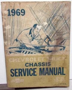 1969 Chevrolet Truck Dealer Service Shop Chassis Manual Pickup 10-60 Repair