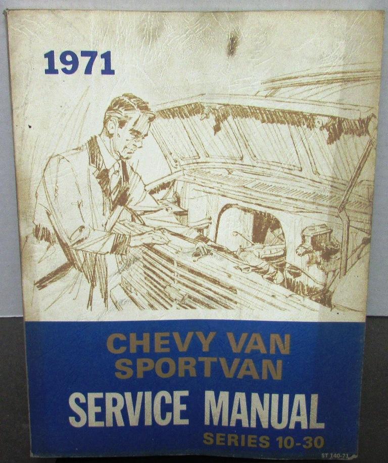 1971 Chevrolet Truck Service Shop Chassis Manual Chevy Van Sportvan Repair
