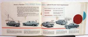 1963 AMC Rambler Commerical Fleet Rental Lease Sales Brochure Original