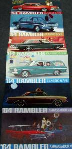 1964 AMC Rambler Classis Ambassador American Sales Brochure Multi Language Text