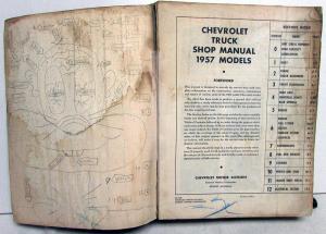 1957 Chevrolet Truck Service Shop Manual Pickup 1/2, 3/4, 1, 2 Ton Bus COE