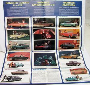 1964 AMC Rambler Ambassador V8 Classic 6 & V8 American Color Sales Brochure