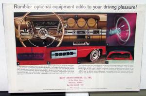 1964 AMC Rambler Ambassador V8 Classic 6 & V8 American Color Sales Brochure