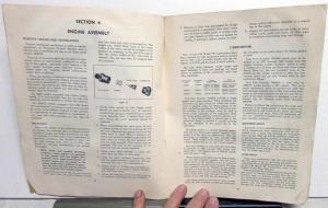1952 Chevrolet Truck Service Shop Manual Supplement Full Line Updates