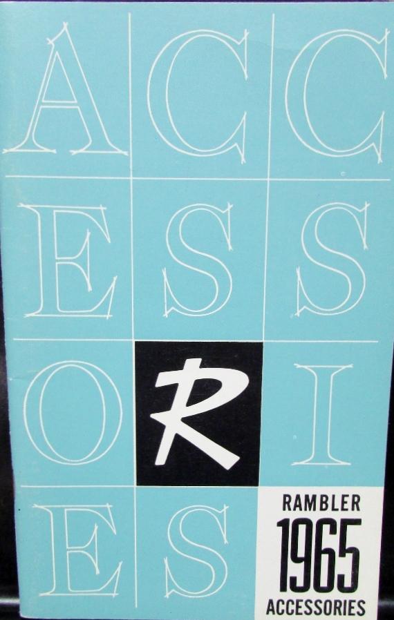 1965 Rambler Accessories Sales Brochure Catalog Original