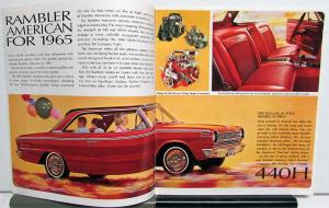 1965 AMC Rambler American 440H 440 220 Wagon Sales Brochure Original