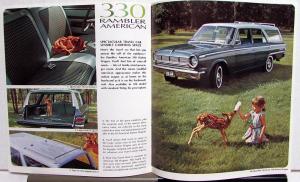 1965 AMC Rambler American 440H 440 220 Wagon Sales Brochure Original