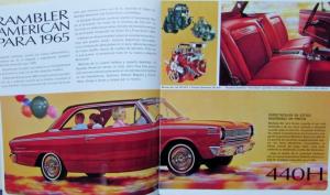 1965 Rambler Ambassador Classic American Sales Brochure SPANISH TEXT Original