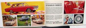 1965 Rambler Ambassador Classic American 990 440 770 Sales Brochure V8 & 6 Orig