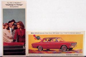 1965 AMC Rambler Challenge to Change Sweepstakes Folder and Envelope Origina