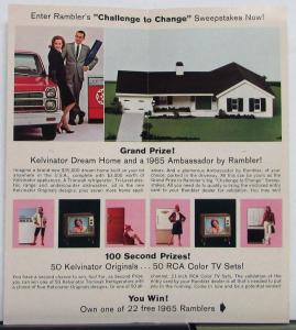 1965 AMC Rambler Challenge to Change Sweepstakes Folder and Envelope Origina