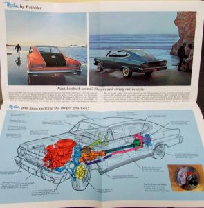 1965 Rambler Marlin Sports Fastback AMC Color Sales Brochure Original