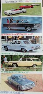1965 Rambler American Classic Ambassador English French German Sales Brochure