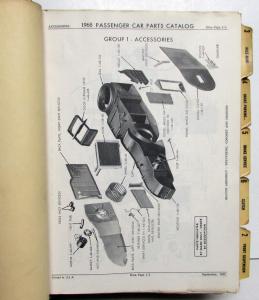 1968 Chrysler Mopar Parts Book Plymouth Dodge Charger Coronet RT GTX Road Runner
