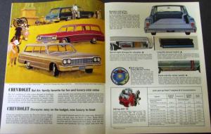 1963 64 66 67 68 69 70 Chevrolet Station Wagon Dealer Sales Brochure Set Chevy