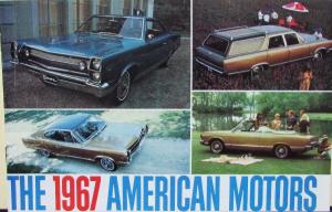 1967 AMC Ambassador Marlin Rebel Rambler Wagons American Motors Sales Brochure