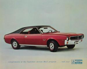 1968 AMC American Motors Javelin SST Color Original Photo Card