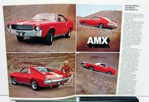 1968 American Motors AMX Color Sales Brochure Original