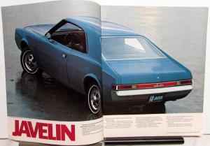 1968 AMC Javelin Rebel American Ambassador AMX American Motors Sales Brochure