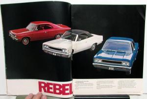 1968 AMC Javelin Rebel American Ambassador AMX American Motors Sales Brochure