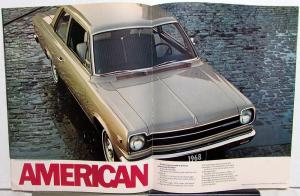 1968 AMC Javelin Rebel American Ambassador AMX American Motors Sales Brochure